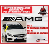 [M STICKERS] AMG WINDSCREEN STICKER Compatible with AMG Mercedes Benz Car VINYL STICKER Windshield W