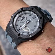 G-Shock AP Style GA-2110ET-8 Modding Lambogini Grey Gen3 Rubber with Black Buckle Lock