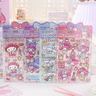 Sanrio PET Cold Hot Stickers High-value Kuromi Handbook Stickers Student Phone Case DIY Material Sti
