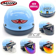 MHR Original Modern Soft Blue III Half Cut Helmet Separuh Z15GT NVX NMAX FR150 368G EX5 LC Y15 Y16 V
