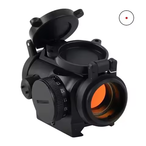 1x25 Compact Red Dot Sight Tactical Rifle Collimator Reflex Red Dot Scope Hunting Optical Sights Adj