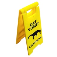 SE Cats Vomit Caution Sign Cats Vomit Reminder Cats Vomit Warning Sign 4x2 4Inch