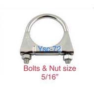 EXHAUST PIPE  CLAMP / CLIP 51MM x 50pcs