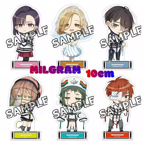 Anime MILGRAM 10cm Acrylic Stand Mikoto Kayano Fuuta Kajiyama Accessories Decor Gifts Tabletop Decor