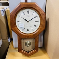 [Original] Seiko QXH102B Wooden Case Chimes &amp; Pendulum Wall Clock