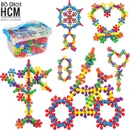 [MỚI - 200 và 400 PCS] Đồ chơi xếp hình lắp ghép hoa mai 3D xoay chiều cho bé thích lắp ráp bông tuy