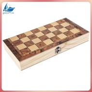 [gouyu77.vn] Wooden Foldable  Chess Backgammon Wooden Board Folding Board Game