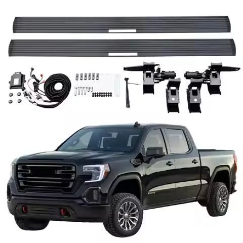 FTAPACCE 2PCS Deployable Running Boards Fit for GMC Sierra 1500 2019-2023 Electric Side Steps Nerf B