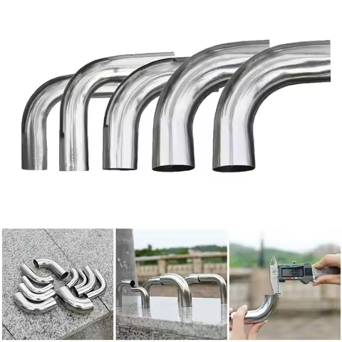 Stainless Steel Elbow 90 Degree Mandrel Bend Tube Polished Pipe Welding Elbow Pipe 19/25/32/38/51mm