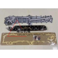 Complete ME303345 Oil Cooler Cover With Gasket Oil Cooler Core For Mitsubishi 6D16 6D17 6M60 6D16T E