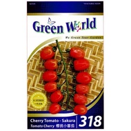 (5 Pack) Green World Seeds F1 Tomato Cherry @Cherry Tomato - Sakura