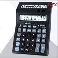 DARON 12 Digits Calculator, Battery Powered Stationery Mechanical Calculator, Gift Portable Practica