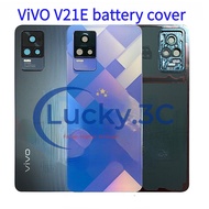 For Vivo V21e Y73 Back Glass Battery Cover For v21e Rear Door Housing Case Vivo V21e back cover repl