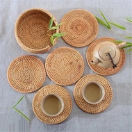 Codi Rattan Coaster 10CM / Tatakan Gelas Rotan Anti Panas