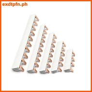 EXD 1/2P Copper Bar Terminal Block For MCB DZ47 Air Switch 63A Circuit Breaker Connector PH