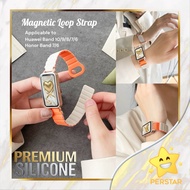Silicone Loop Magnetic Strap Applicable to Huawei Babd 10 Band 9 Band 8 Band 7 Band 6 & Honor Band 6