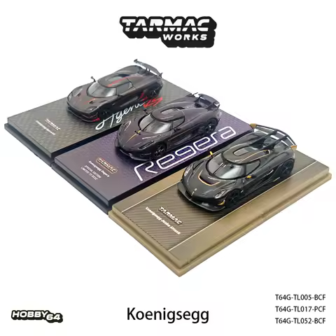 Tarmac Works Hobby64 1:64 Koenigsegg 3 Optional Versions Diecast Car Model In Stock T64G-TL005-BCF/T