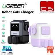 UGREEN Uno Charger 65W USB C Charger Nexode 3-Port Robot GaN Charger