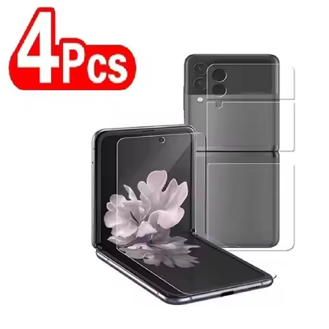 4Pcs Hydrogel Film for Samsung Galaxy Z Flip 5 Soft Screen Protector for Z Flip 3 Z Flip 4 Not Glass