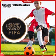 turbobo Referee Flip Coin for Football – Portable Anti-rust Alloy Toss Coin for Judges Training Comp