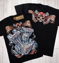 เสื้อยืดเรืองแสง Rock Chang เสื้อยืด Biker Motorcycles เรืองแสง