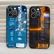 Inside the motherboard Circuit board Phone case Tempered glass Back cover for iPhone 15 Pro Max 14 P