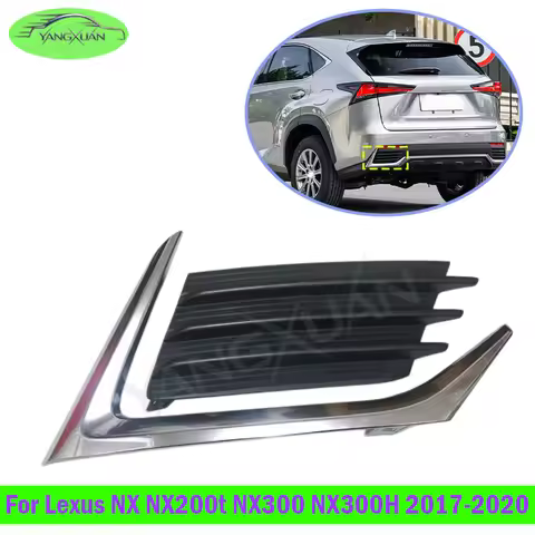 Car Rear Bumper Foglamp Frame Cover For Lexus NX NX200t NX300 NX300H 2017 2018 2019 2020 Fog Light S
