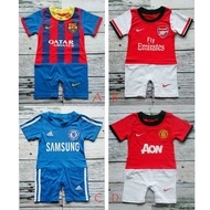 [Wholesale]Jumper Jersey Club Bola MU/BARCA/ARSENAL/CHELSEA/Romper Jersey Kids 4 Motif