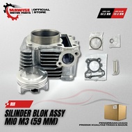 CYLINDER BLOCK ASSY MIO M3 59MM - CYLINDER BLOCK SEHER BORING BORE UP MIO M3 59 MM