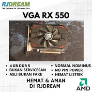 VGA RX 550 4GB DDR5 BEKAS / SECOND NO MINUS