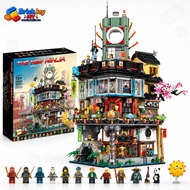 In stock 70620 NINJAGO City Building Blocks Set 17 Minifigures Included 4867PCS Ninja City Model Col