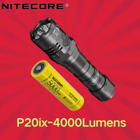 Nitecore P20ix Tactical Flashlight Super Bright 4000 Lumens Rechargeable with NL2150HPi 5000mAh Batt