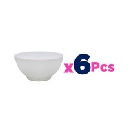 PUTIH Luminarc Rice Bowl Diwali White 12cm - 6Pcs