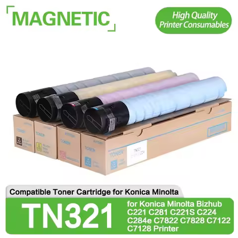 NEW TN 321 Toner Cartridge TN321 for Konica Minolta Bizhub C221 C281 C221S C224 C284e C7822 C7828 C7