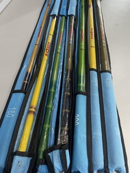 Joran Tegek Bamboo Pole Ruas Panjang 630 & 720 cm untuk mancing sepat betok microfishing