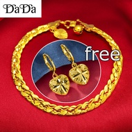 limited edition new arrival emas 916 Korean Gold Original Bangkok wide brim mens bracelet holiday gi