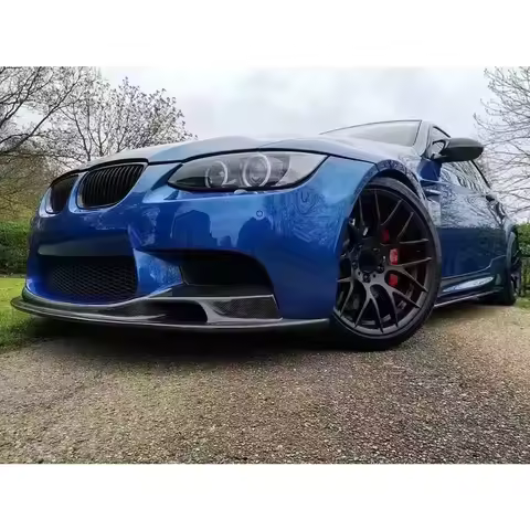 For BMW M3 E90 E92 E93 Carbon Fiber Front lip Car Front Bumper Diverter Spoiler Diffuser Front lip c