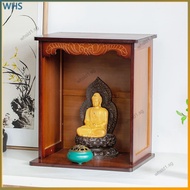 Buddha altar table Buddha cabinet mini cabinet tabletop deity table Buddha statue offering wall-mounted