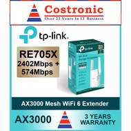 TP-Link RE705X AX3000 Dual Band Gigabit Wireless WiFi MESH Range Extender & AP -3 Years SG Warranty