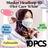 Masker Five care 4D Headloop / Masker Jilbab Five Care 4D / Headloop
