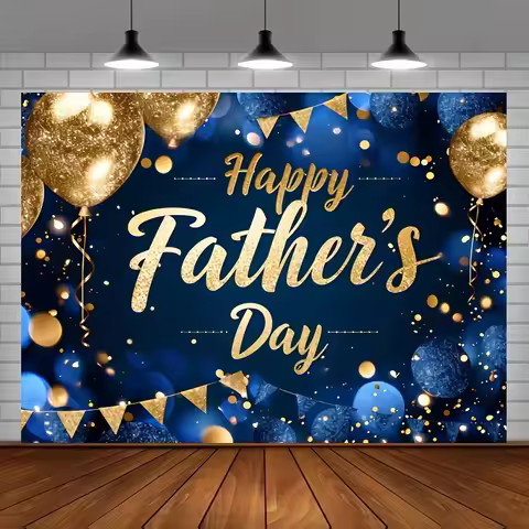 1pc Happy Father's Day Background I Love Dad Father's Day Party Decoration