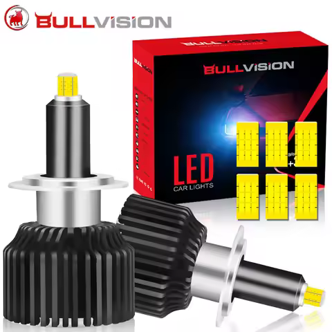Bullvision 360 H7 LED Light 30000LM 60W LED H11 H8 H1 9005 HB3 9006 HB4 9012 HIR2 H9 Auto Mini Diode