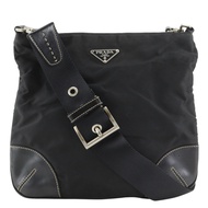 Prada PRADA 肩背包，尼龍材質，黑色，斜/肩包，拉鍊，女士 [二手]