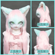 Fursuit Kigurumi Headsets Furry Cosplay Costuming Rubbit Doll ชุดสำหรับแมวหัวสัตว์สวมใส่ได้ชุดสัตว์