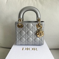 Lady Dior 灰色 三格黛妃包 迷你包