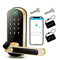 รุ่นRF-086 ล็อคประตูสแกนลายนิ้วมืออัจฉริยะล็อค ระบบTT LOCK APP กันน้ําระดับ IP67 พร้อมกุญแจการ์ด IC 