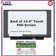 LAPTOP SCREEN Lenovo Thinkpad T490 T495  T14S 14.0 NANO 40PIN FHD IPS  NV140FHM-T05 B140HAK03.2 N140