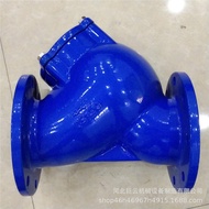 Ready Stock DN300 Full Channel Flange Filter Pipe Decontamination Valve Welding T-Type Blue Filter E