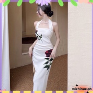 Korean White Filipiniana Satin Corset Boddycon Fitted Dress Woman For Graduation Party 25