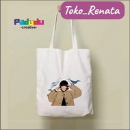 Vintage Retro Park Eun Bin aka Woo Young Woo tote bag Women's Bag | Men's Aesthetic ZIPPER Blacu Bag